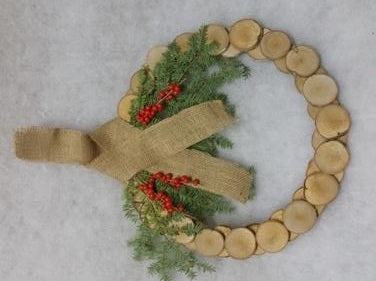 Easy & Inexpensive Christmas Wreath from Birchwood